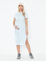 Акція на Плаття-футболка для вагітних міді літнє Missguided MX104579 40 Блакитне від Rozetka