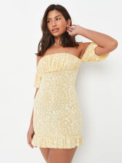 Акція на Сукня коротка літня жіноча Missguided D1005305 36 Жовта від Rozetka
