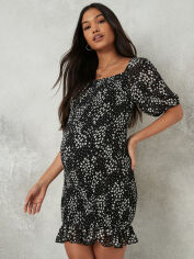 Акція на Плаття-футболка для вагітних коротке жіноче Missguided GD-00065556 40 Чорне від Rozetka
