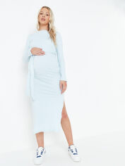 Акція на Плаття-футболка для вагітних міді осіннє Missguided MX104257 40 Блакитне від Rozetka