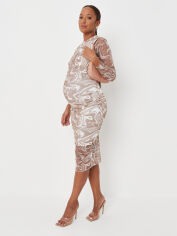 Акция на Плаття-футболка для вагітних міді літнє Missguided GD-00065559 38 Бежеве от Rozetka