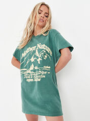 Акція на Плаття-футболка коротке літнє жіноче Missguided GD-00065438 L Зелене від Rozetka