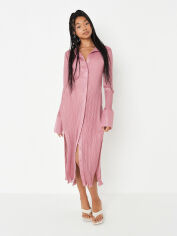 Акція на Плаття-сорочка міді літнє жіноче Missguided D1001423 40 Рожеве від Rozetka