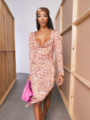 Акція на Плаття-футболка міді жіноче Missguided CL115817 40 Рожеве від Rozetka