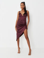 Акція на Плаття міді жіноче Missguided GD-00064256 42 Бордове від Rozetka