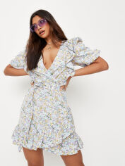 Акція на Плаття на запах коротке жіноче Missguided DD928077 36 Бузкове від Rozetka