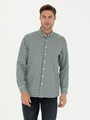 Акція на Сорочка бавовняна чоловіча Pierre Cardin G021SZ004.000.1760172(haki) M Хакі від Rozetka
