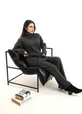 Акція на Штаны Оливия вязаные с узором Art Knit графит S/M від Podushka