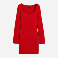 Акция на Сукня міні літня жіноча H&M 1109076 XL Червона от Rozetka