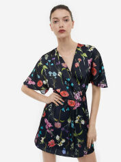 Акция на Плаття міні літнє жіноче H&M 061165281 S Чорне от Rozetka