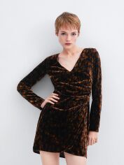 Акція на Плаття Zara XAZ167718RUZS XL Чорне з коричневим від Rozetka