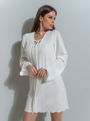 Акція на Плаття коротке літнє жіноче ISSA PLUS 14539 L Біле від Rozetka