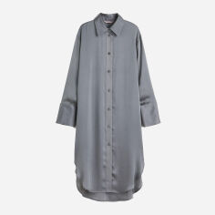 Акция на Плаття-сорочка міді осіннє жіноче H&M XAZ417159YEHL XS Сіре от Rozetka