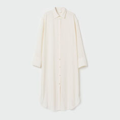 Акция на Плаття-сорочка міді осіннє жіноче H&M XAZ449061JFFM S Молочне от Rozetka