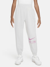Акція на Спортивні штани жіночі Nike Air Fleece Jogger FN1902-025 XL Фотонний пил/Грайливий рожевий від Rozetka