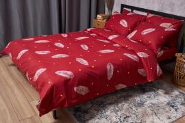 Акція на Комплект постільної білизни Moon&Star Бязь Gold Люкс Lipstick King Size 220x240 см наволочки 2х70х70 см (MS-820004202) від Rozetka