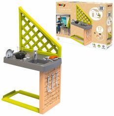 Акция на Летняя кухня Smoby Toys с аксессуарами для дома зеленая (810918) от Stylus
