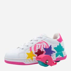 Акція на Дитячі роликові кросівки для дівчинки Breezy Rollers 2180373 32 Білий/Рожевий від Rozetka