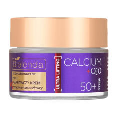 Акция на Концентрований мультивідновлювальний крем для обличчя Bielenda Calcium + Q10 проти зморщок, 50+, 50 мл от Eva