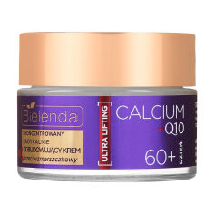 Акция на Концентрований радикально відновлювальний крем для обличчя Bielenda Calcium + Q10 проти зморщок, 60+, 50 мл от Eva