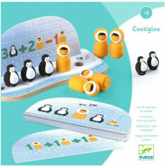 Акція на Настільна гра розвиваюча (3-4 роки) Djeco "Рахуй з пінгвінами" (DJ01612) від Comfy UA