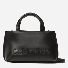 Акция на Сумка крос-боді через плече жіноча Calvin Klein CKRK60K610167BAX Чорна от Rozetka