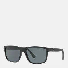 Акція на Сонцезахисні окуляри чоловічі Ralph Lauren 54109002 Чорні від Rozetka