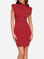 Акція на Сукня коротка осіння жіноча Guess 120507844 XXL Бордова від Rozetka