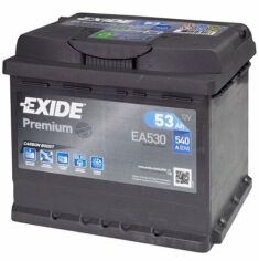 Акция на Автомобильный аккумулятор Exide 53Ah-12v Premium, R+, EN540 (5237607275) (EA530) от MOYO