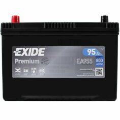 Акция на Автомобильный аккумулятор Exide 95Ah-12v Premium, L+, EN800 Азия (52371131563) (EA955) от MOYO
