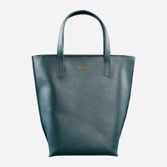 Акція на Жіноча шкіряна сумка-шоппер BlankNote D.D. BN-BAG-17-malachite Малахіт від Rozetka