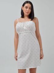Акция на Нічна сорочка жіноча для вагітних бавовняна Roksana 1169 XL Біла от Rozetka