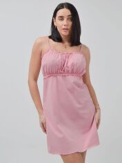 Акция на Нічна сорочка жіноча для вагітних бавовняна Roksana 1169 XL Рожева от Rozetka