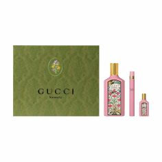 Акція на Парфумований набір жіночий Gucci Flora Gorgeous Gardenia (парфумована вода, 100 мл + парфумована вода, 10 мл + парфумована вода, 5 мл) від Eva