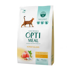 Акція на Сухий корм для кішок Optimeal зі смаком курки, 4 кг від Eva