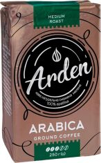 Акція на Кава Arden Arabica натуральна смажена мелена 250 г від Rozetka