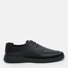 Акция на Чоловічі туфлі LeoModa 123_710-2 41 26.5 см Чорні от Rozetka