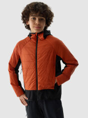 Акция на Підліткова демісезонна трекінгова куртка для хлопчика 4F 4FJWSS24TTJAM409-61S 158 Червона от Rozetka