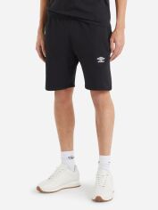 Акція на Шорти бавовняні короткі чоловічі Umbro Fleece Short 66414U-060 S Чорні від Rozetka