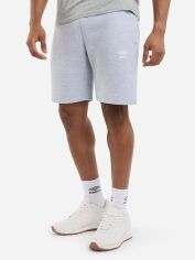 Акція на Шорти бавовняні короткі чоловічі Umbro Fleece Short 66414U-263 S Сірі від Rozetka
