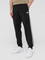 Акция на Спортивні штани чоловічі Adidas M 3S JOG TP TRI H46105 L Black/White от Rozetka