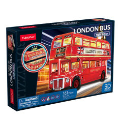 Акция на Тривимірний пазл Cubic Fun Лондонський автобус LED (L538h) от Будинок іграшок