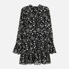 Акція на Плаття коротке осіннє жіноче H&M XAZ085678VFNM 34 Чорне від Rozetka