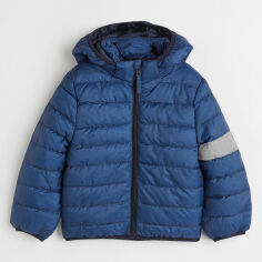 Акция на Дитяча демісезонна стьобана куртка для хлопчика H&M 1064972arl 98-104 см Синя от Rozetka