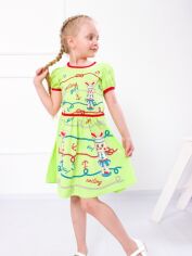 Акция на Дитяче літнє плаття для дівчинки Носи Своє 6089-001-33 98 см Світло-салатовий (зайчики) (p-3200-112607) от Rozetka