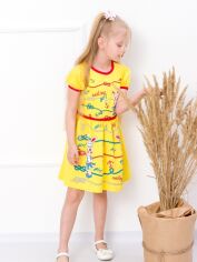 Акція на Дитяче літнє плаття для дівчинки Носи Своє 6089-001-33 86 см Жовтий (зайчики) (p-3200-112589) від Rozetka