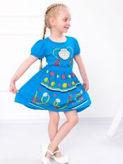 Акція на Дитяче літнє плаття для дівчинки Носи Своє 6089-001-33 86 см Бірюзовий (мушля) (p-3200-112599) від Rozetka