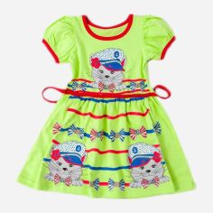 Акция на Дитяче літнє плаття для дівчинки Носи Своє 6089-001-33 110 см Світло-салатовий (котики) (p-3200-112611) от Rozetka