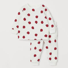 Акция на Дитяча піжама для хлопчика H&M 0829207_002 68 см Біла от Rozetka