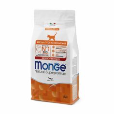 Акция на Сухий корм Monge Kitten Monoprotein для кошенят (від 1 до 12 місяців), зі смаком качки, 1.5 кг от Eva